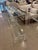 1970s Vintage Modern Peg Lucite Console Table Two Tier New Glass Tops For Sale - Image 5 of 12