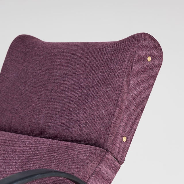 P40 Armchair Blue Second Edition by Osvaldo Borsani for Tecno, 1955, in Very Good conditions. Designed 1950 to 1959 This...