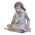 Sitting Ballerina - Nao by Lladro Porcelain Figurine For Sale