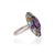Violet Handcrafted 15.5Ct Aquamarine & Blue Topaz Silver Ring With Amethyst and Citrine Accents - Size 7.5 For Sale - Image 8 of 15
