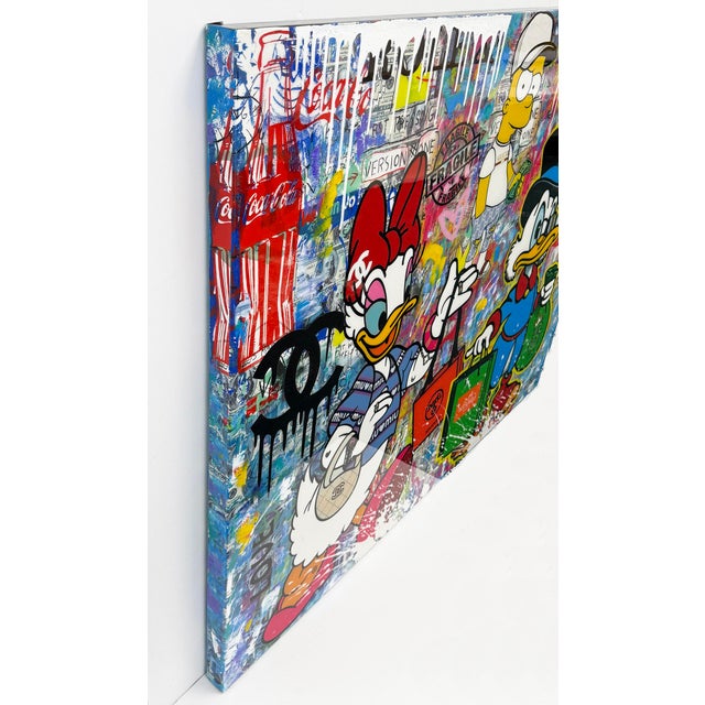 Original acrylic painting on canvas coated with resin. Hand signed on front; signed and titled on verso by Jozza. Canvas...