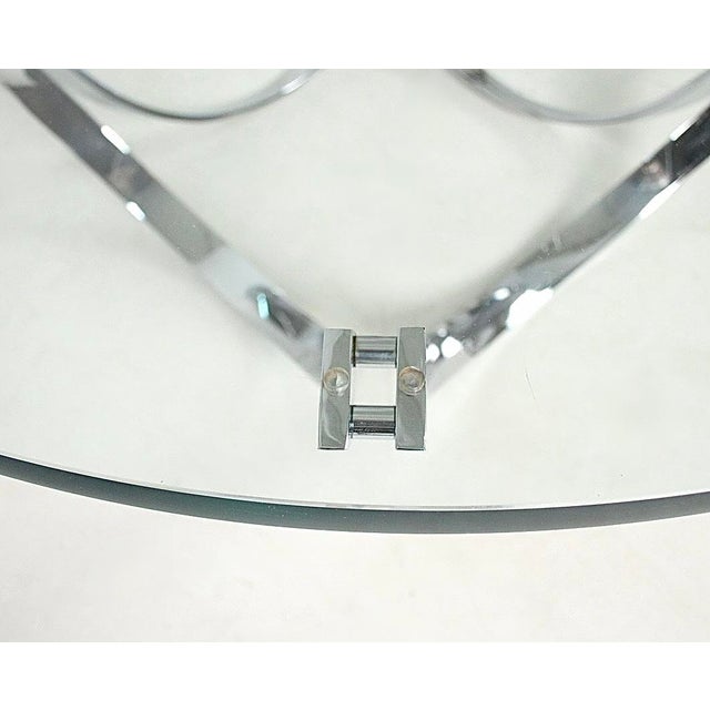 Steel and Glass Coffee Table by Werner Lindner for Bacher, 1970s For Sale - Image 10 of 14