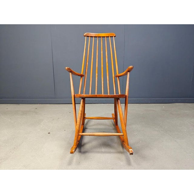 Mid-Century Spindle Rocking Chair, 1960s For Sale - Image 10 of 13