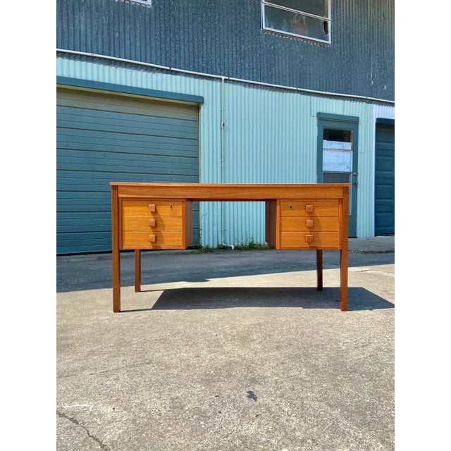 Mid-Century Modern Mid Century Danish Modern Writers Desk | by Domino Møbler For Sale - Image 3 of 13