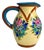 Vintage Colonia Tovar Hand-Painted Floral Clay Pitcher, Venezuelan Folk Art For Sale
