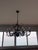 French Country Currey & Company "Crystal Bud" Chandelier Pair — Cupertino Bronze, 8-Light + 6-Light, Discontinued For Sale - Image 3 of 5