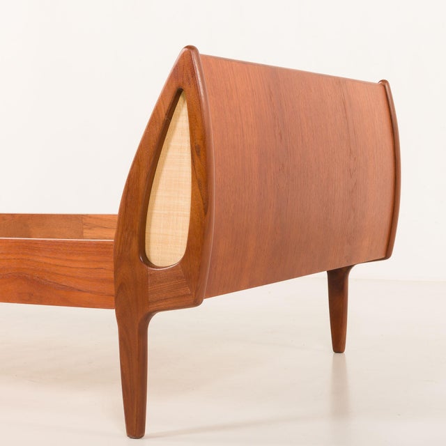 Mid-Century Modern Danish Teak Single Bed, 1960s For Sale - Image 11 of 16