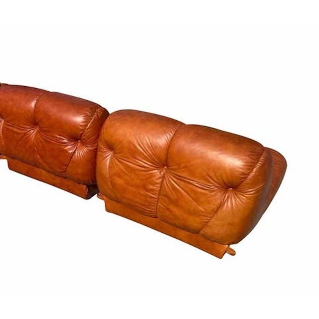 Nuvolone Modular Sofa in Leather by Rino Maturi, Italy, 1960s, Set of 5 For Sale - Image 6 of 8
