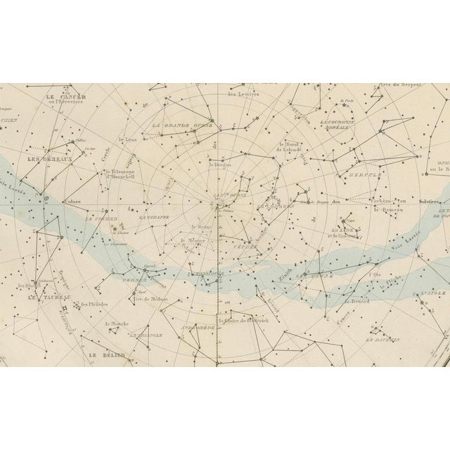 Antique Celestial Star Map of Northern and Southern Hemispheres, 1860 For Sale - Image 4 of 10