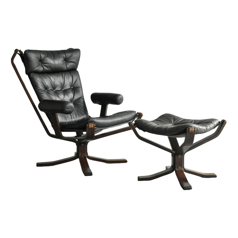 Superstar Lounge Chairs and Footstool, 2000s, Set of 2 | Chairish