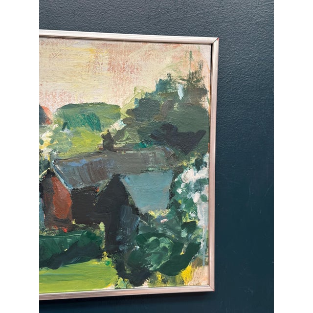 Kenneth Abrahamsson, Landscape, 1950s, Oil on Canvas, Framed For Sale - Image 4 of 16