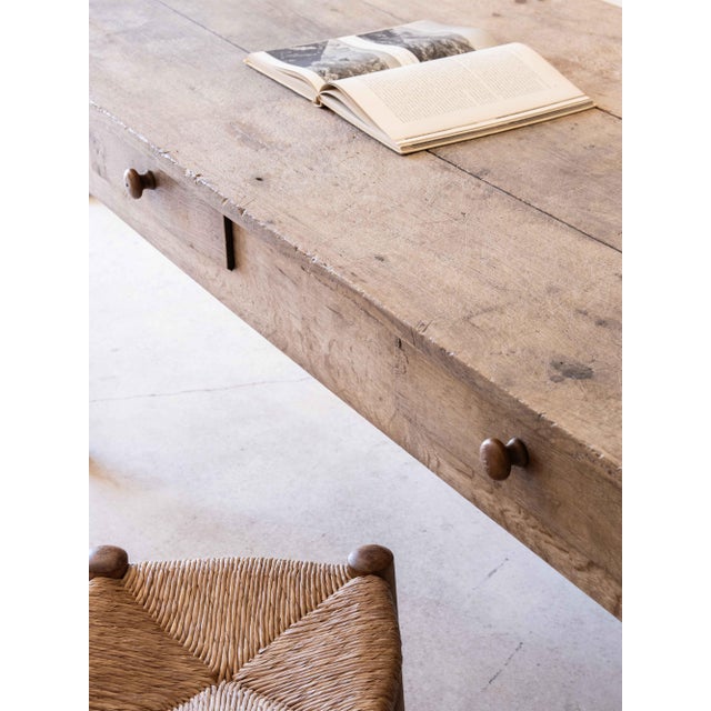 Antique French Table in Oak, 1800s For Sale - Image 5 of 9