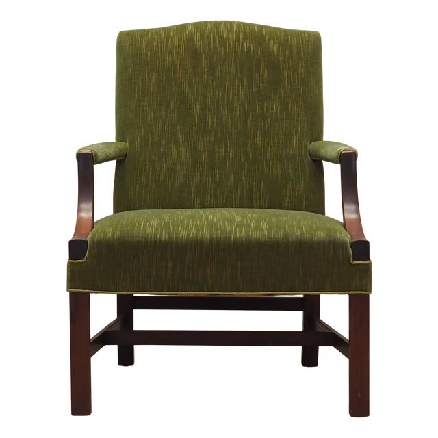 Vintage Danish Mahogany Lounge Chair, 1970s For Sale