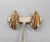 Vintage 1968 Signed Napier Goldtone Leaf Clip Earrings - 2 Pieces For Sale In Philadelphia - Image 6 of 8