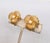 American Vintage 1980s Signed Les Bernard Goldtone Faux-Pearl Flower Clip Earrings-2 Pieces For Sale - Image 3 of 8