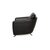 Sesame Leather Armchair in Black from FSM For Sale - Image 14 of 15