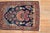 Textile Navy Persian Kashan Mat rug no. j1995 For Sale - Image 7 of 9