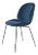 GamFratesi Beetle Dining Chair in Blue With Conic Base For Sale