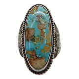 Turquoise and Silver Navajo Ring from Ralph Lauren, USA, 1990s For Sale