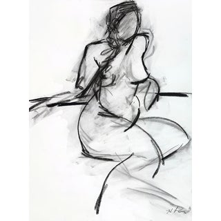 Portrait Study III 24 X 18 Charcoal Drawing For Sale