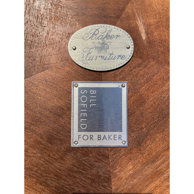 Brown Baker Furniture Bill Sofield Two Tier Round Table For Sale - Image 8 of 8