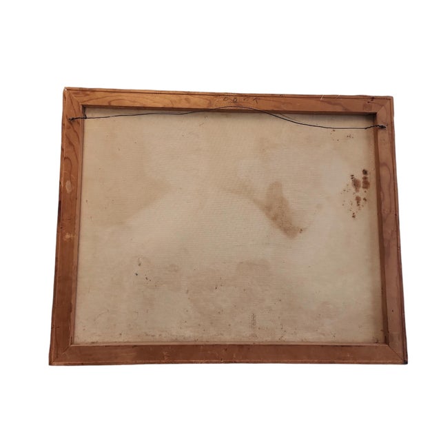 After Frederic Bazille - Young Woman With Peonies - Oil on Canvas - Signed Lee For Sale - Image 4 of 5