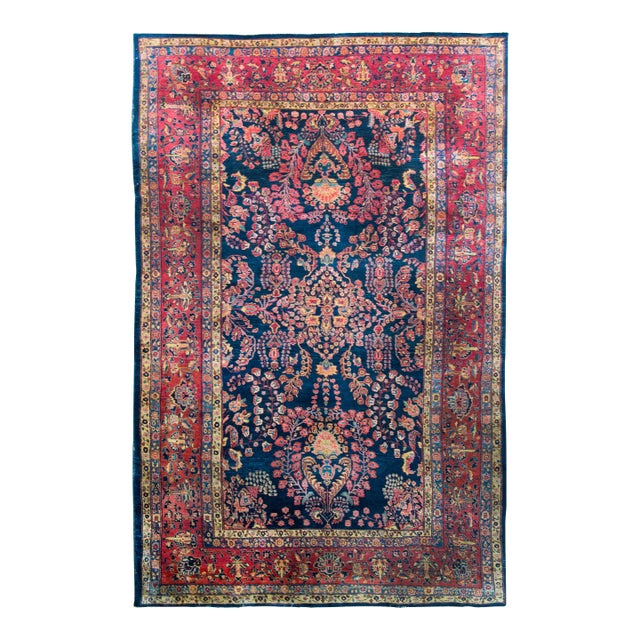 Early 20th Century Persian Sarouk Mohajeran Rug For Sale