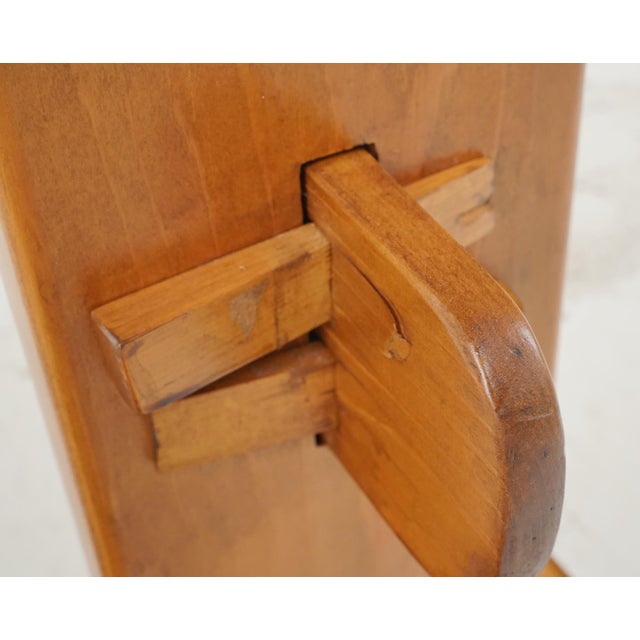 Vintage Wooden Refectory Trestle Table For Sale - Image 12 of 12