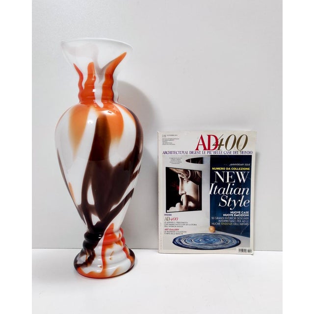 Vintage Italian Murano Glass Vase by Carlo Moretti, 1970s For Sale - Image 3 of 14