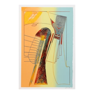 Fall for It Ii, Signed and Numbered Abstract Screenprint by William Schwedler For Sale