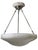 Metal Early 20th Century Large Original Art Deco Off-White Alabaster Coupe W/ Nickel and Alabaster Canopy For Sale - Image 7 of 16