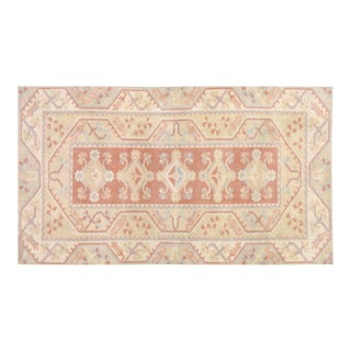 Vintage Turkish Anatolian Hand Knotted Wool Rug, 3'6"x6'4" For Sale