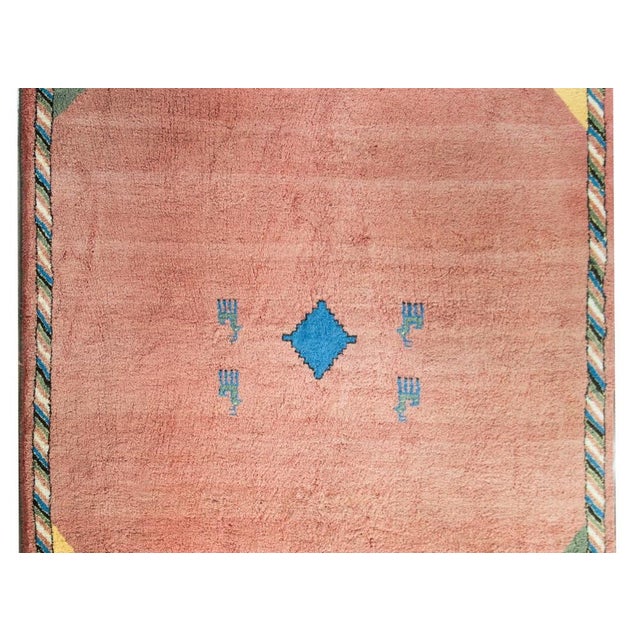 Mid 19th Century Vintage Persian Gabbeh Rug For Sale - Image 5 of 12