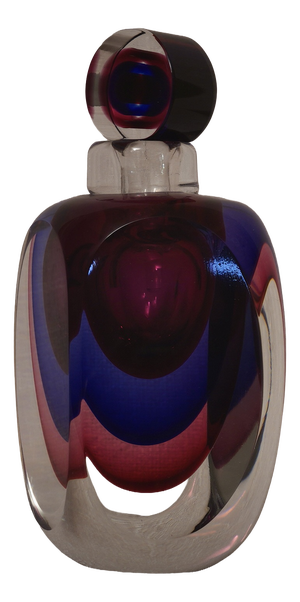 Mid-Century Modern Murano Glass Perfume Bottle, Italy, 1990s