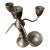 Pair of Mid-Century Sterling Silver 5-Arm Candelabras by Duchin Creation For Sale
