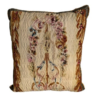 Aubusson French 1800 Pillow For Sale