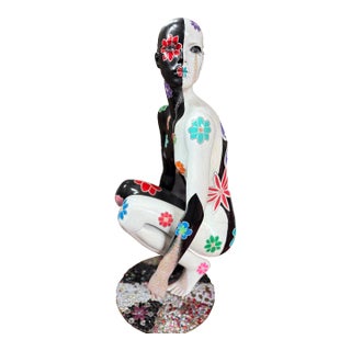 "Speak No Evil" Original Full-Scale Mixed Media Sculpture by Diana Ries For Sale