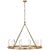 Jeffery XL Ring Chandelier in Hand-Rubbed Antique Brass with White Glass Designer: Thomas O'Brien Canopy: 4.5" Round...