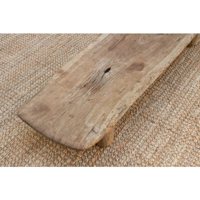 Charming Antique Senufo Wood Bench For Sale - Image 4 of 9