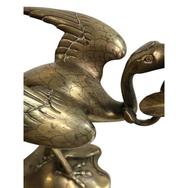 Brass Stalk Candelabras, 19th Century, Set of 2 For Sale - Image 5 of 15