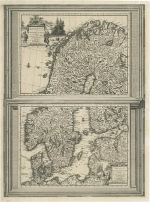 Antique Map of Scandinavia by Van Der Aa, 1710