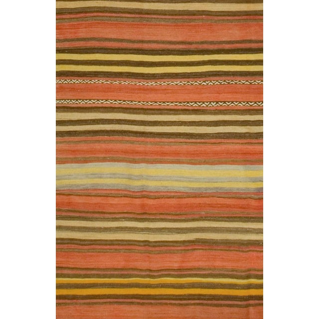 Vintage Turkish Kilim Runner Rug 5ft 5in X 16ft 6in For Sale - Image 4 of 8