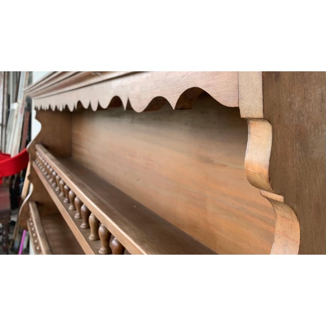 Early 20th Large Stepback Cupboard with Four Drawers and Doors For Sale - Image 14 of 18