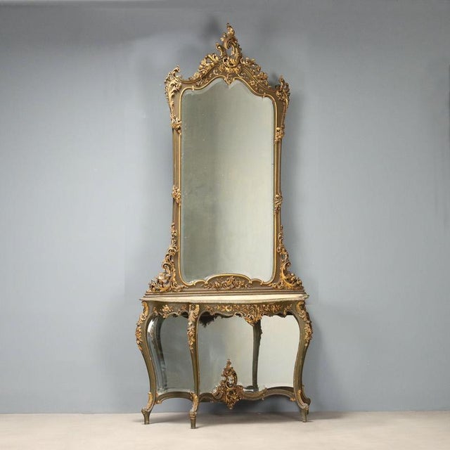 Late 19th Century Barocchetto Style Console with Mirror For Sale - Image 13 of 13