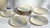 1980s Vintage Lenox Special Porcelain Beige Dinner Plates Silver Trim - Set of 14 For Sale - Image 5 of 16