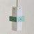 A 1950s Italian pendant light in the manner of Stilnovo, defined by a minimal, architectural silhouette. A rectangular...