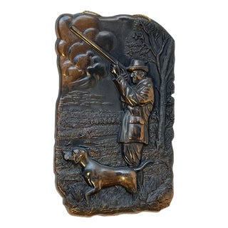 Vintage Art Deco Spelter Relief from Zero, Denmark, 1930s For Sale