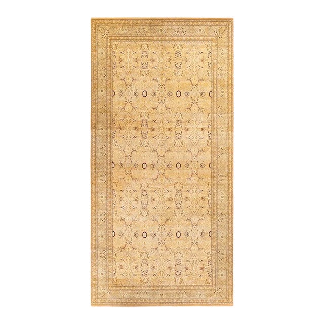Mogul Collection Hand-Knotted Area Rug - Beige 8' 1" x 16' 10" For Sale