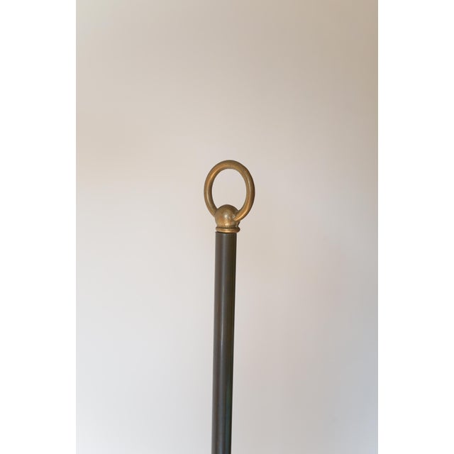 Vintage Floor Lamp in Brass and Glass For Sale - Image 9 of 12