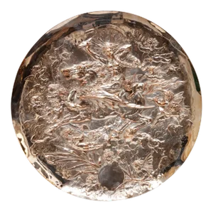 Vintage English Silver Plate Repoussé Charger by Elkington and Co.